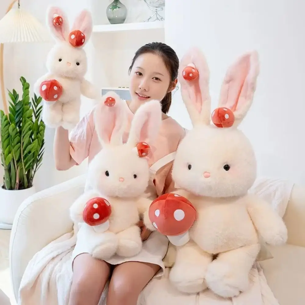 

Stuffed Mushroom Bunny Plush Doll Cartoon Animal Soft Rabbit Plush Toy Pillow Colorful Cute Stuffed Animal Doll Birthday Parties
