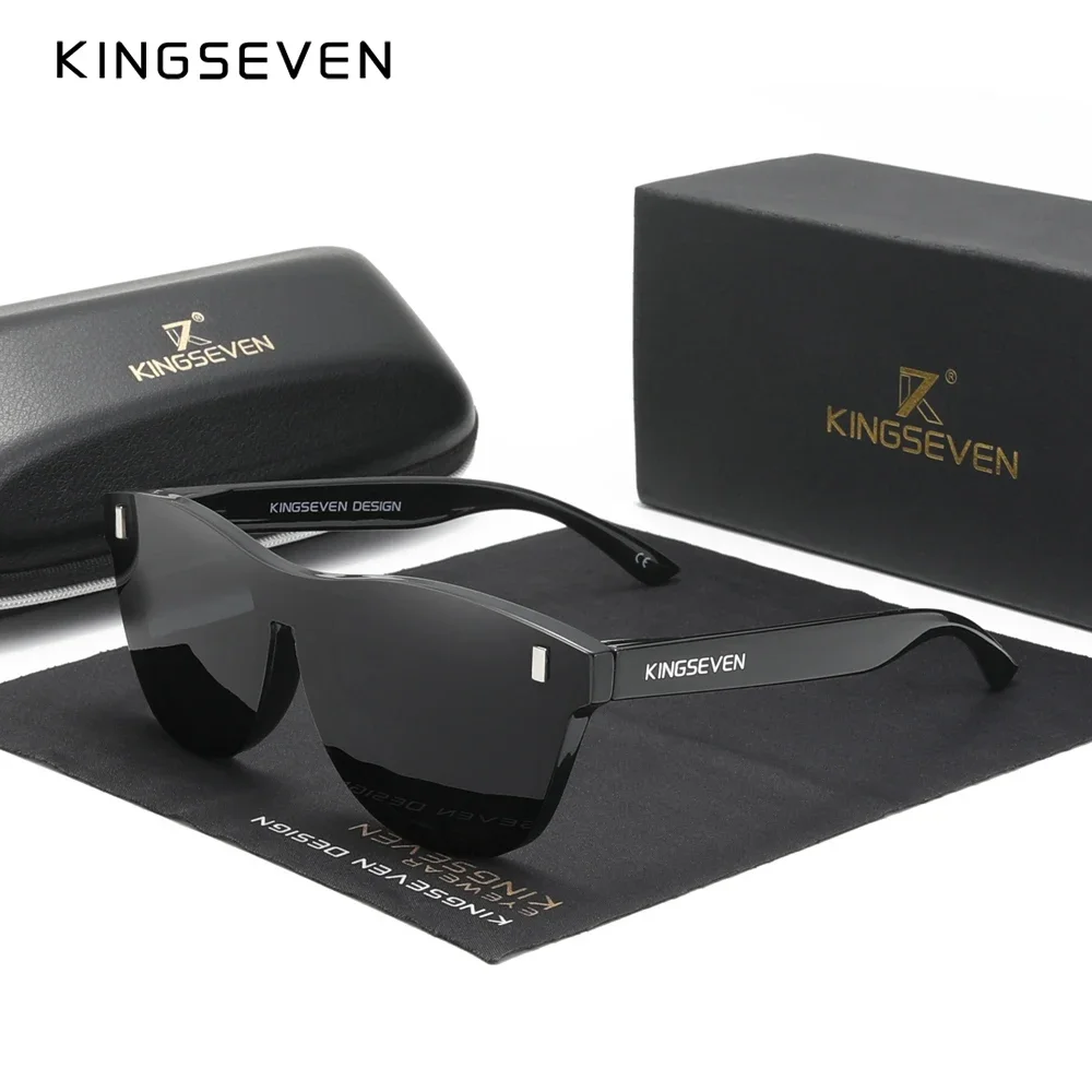 KINGSEVEN New Brand Design Women's Sunglasses TR90 Polarized Eyewear Men Retro Eye Protection Glasses UV400  For Holiday