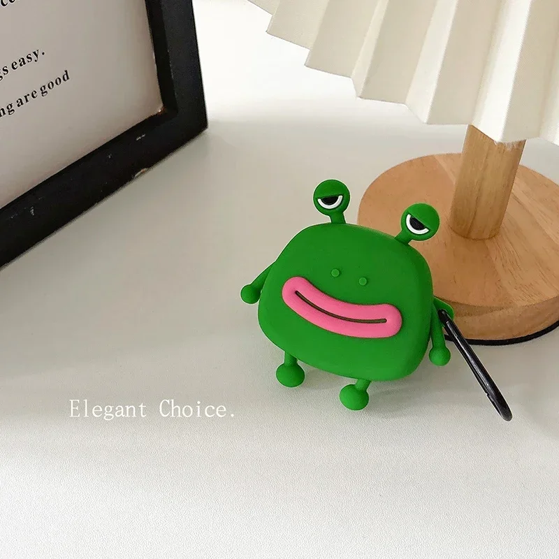 

Lazy Frog Sausage Lips Case for Samsung Galaxy Buds Pro Live FE 2 Cover Headphone Protective Shell for Galaxy Buds 2 Pro Funda