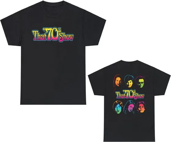 

That 70s Show '70s Show Retro TV Show Symbol Black T-Shirt Size S to 5XL