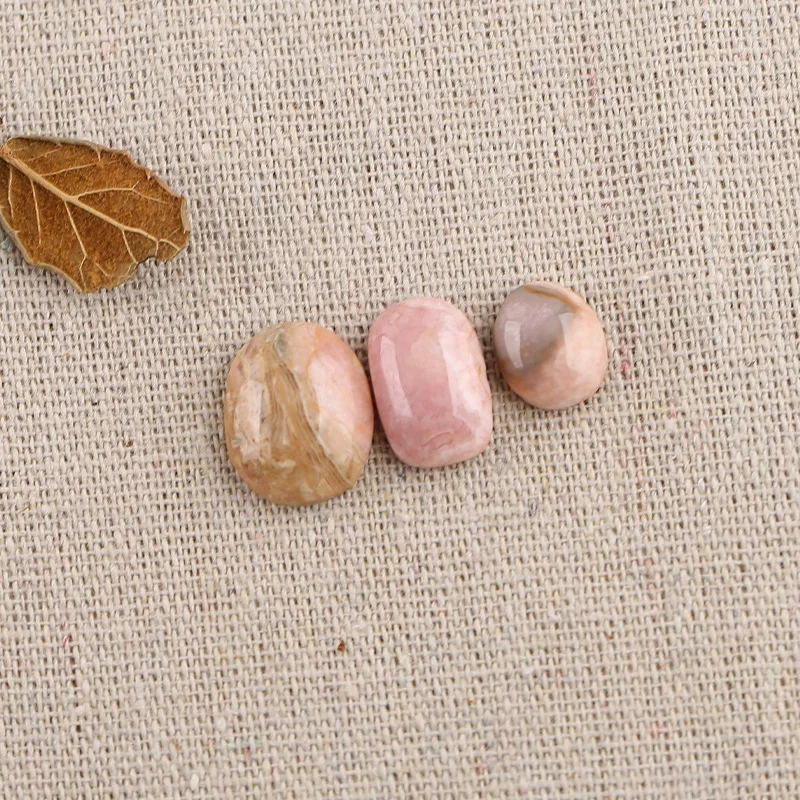 B&F Argentina Rhodochrosite Earring Beads, Handmade Natural stones beads, Polished Stones for jewelry Making Supplies