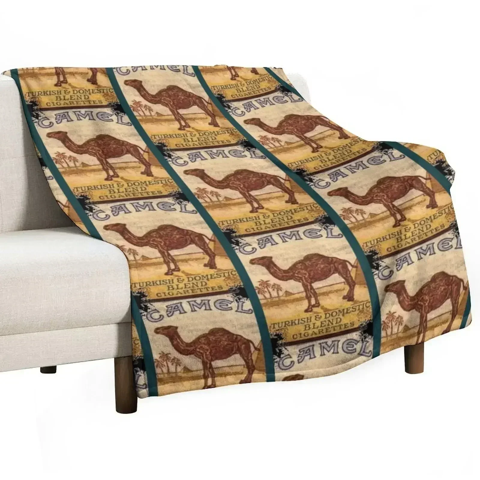 Camel Cigarettes Throw Blanket Large For Sofa Thin Personalized Gift Designers Hairy Thermals For Travel Blankets