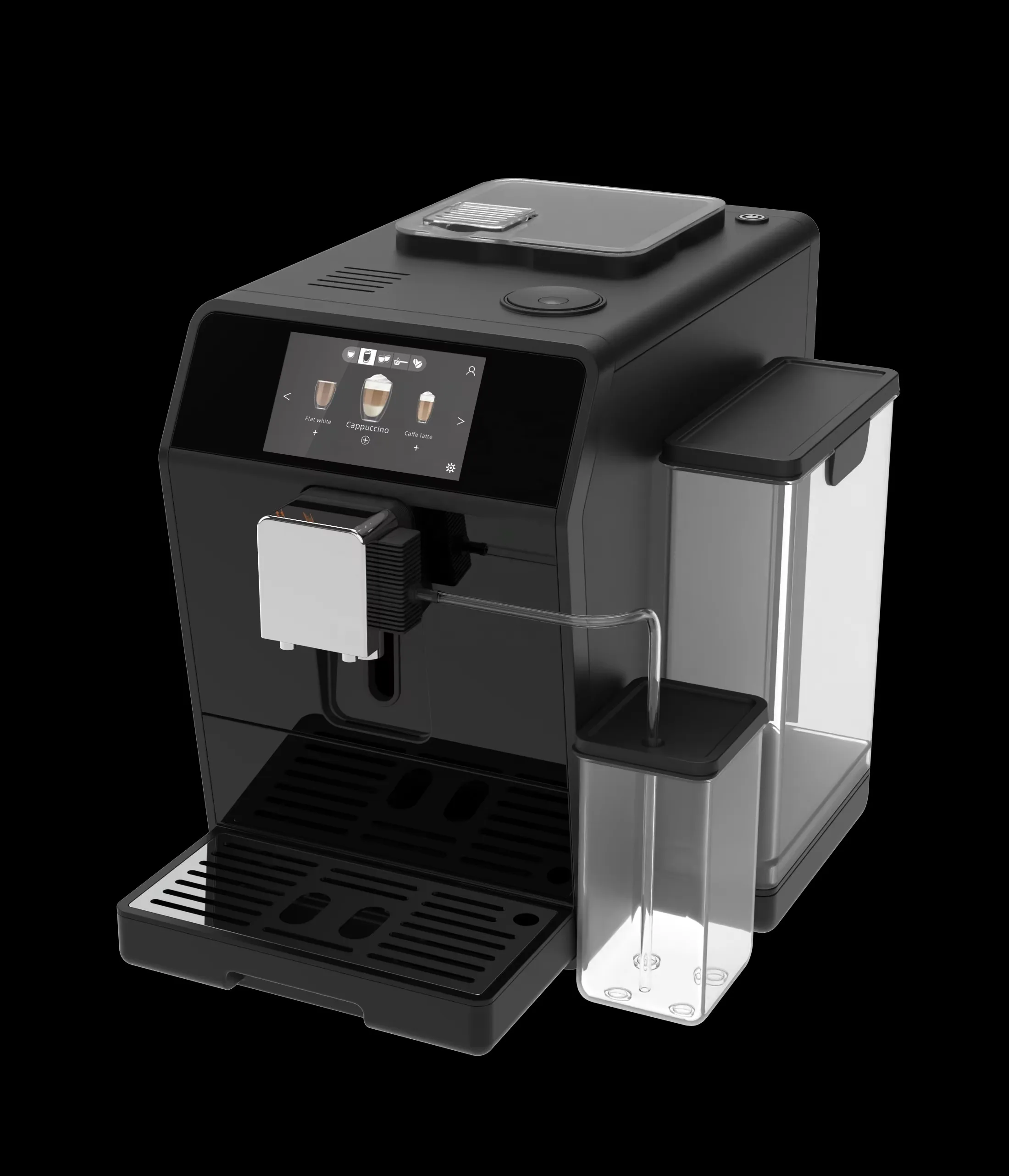 Fully Automatic Coffee Machine 19bar Pump Pressure Thermo Block Heating System 24 One Touch