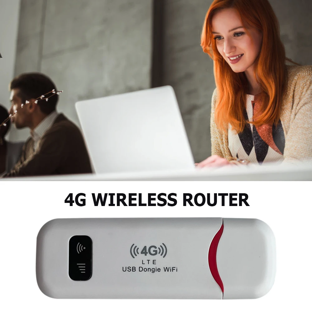

4G LTE WiFi Router 150Mbps Pocket Hotspot USB Wireless Router SIM Card Slot Mobile WiFi Router Network Adapter for Home Office