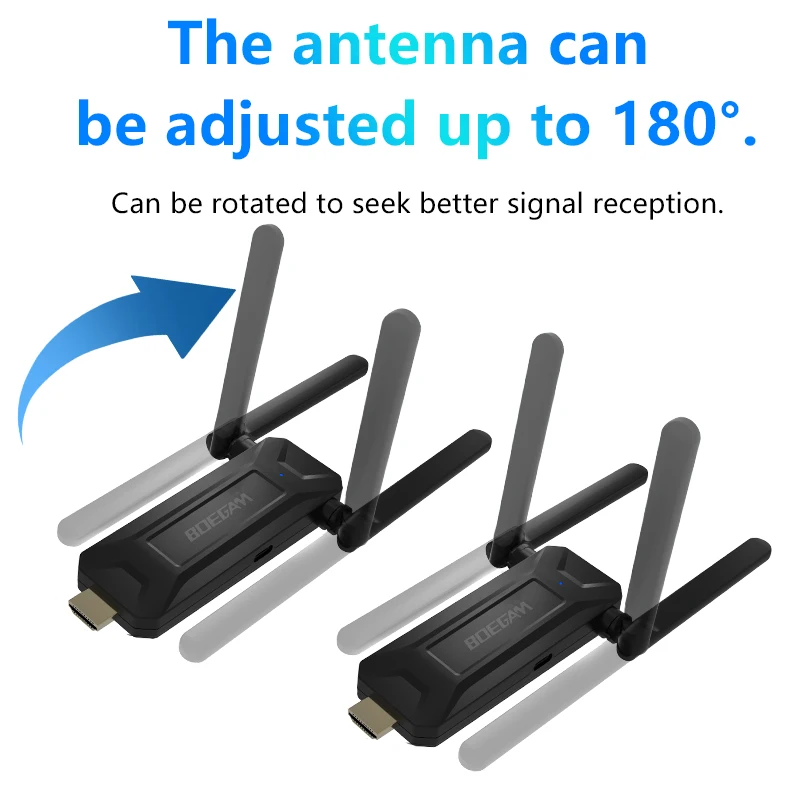 أفضل جهاز استقبال مراقبة شاشة HDMI لاسلكي 4K مع جهاز إرسال HDMI طويل المدى 4K لصب متعدد الأجهزة بدون خياطة