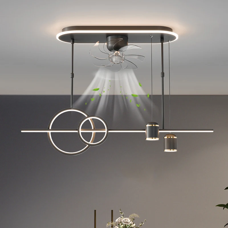 Modern ceiling lamps bedroom folding Ceiling fan ceiling fan with led light and control ceiling lamp for living room lighting