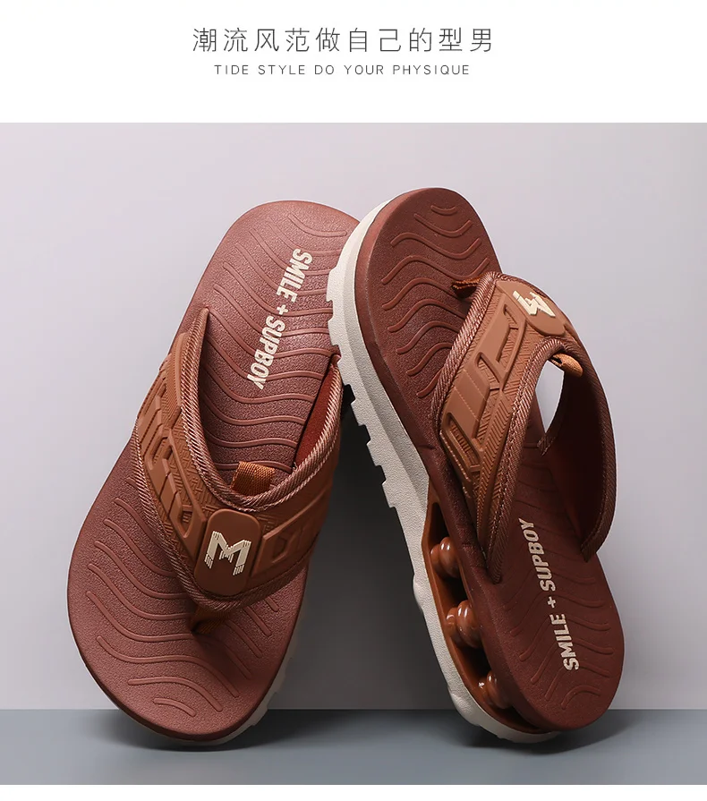Beliebte Sommer-Mode Bequeme Flip-Flops mit Einzigartigen Sohlen, Stylische Indoor- und Outdoor-Trendige Herren-Flip-Flops – Detail 8