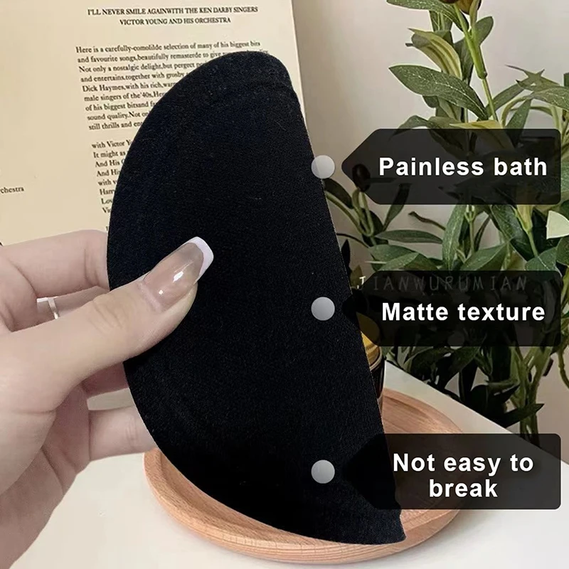 Serviette de bain noire pour la maison, gâteau rond, spécial indolore, outil de douche à frotter le dos