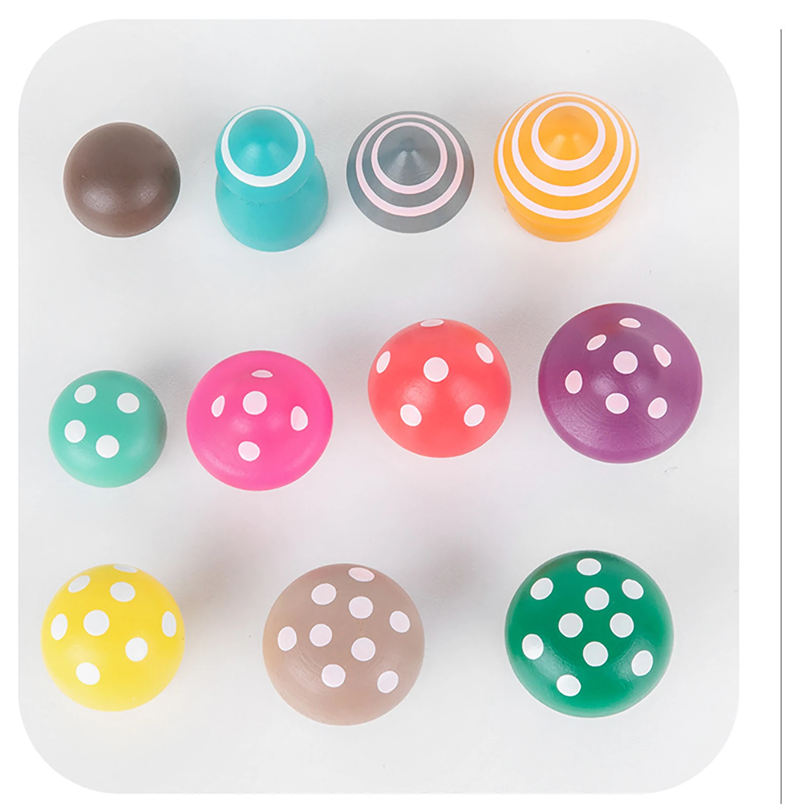 デジタルカウントキノコのおもちゃ木製子供用カウントおもちゃ楽しい数字認知ゲームデジタルパズル認知玩具