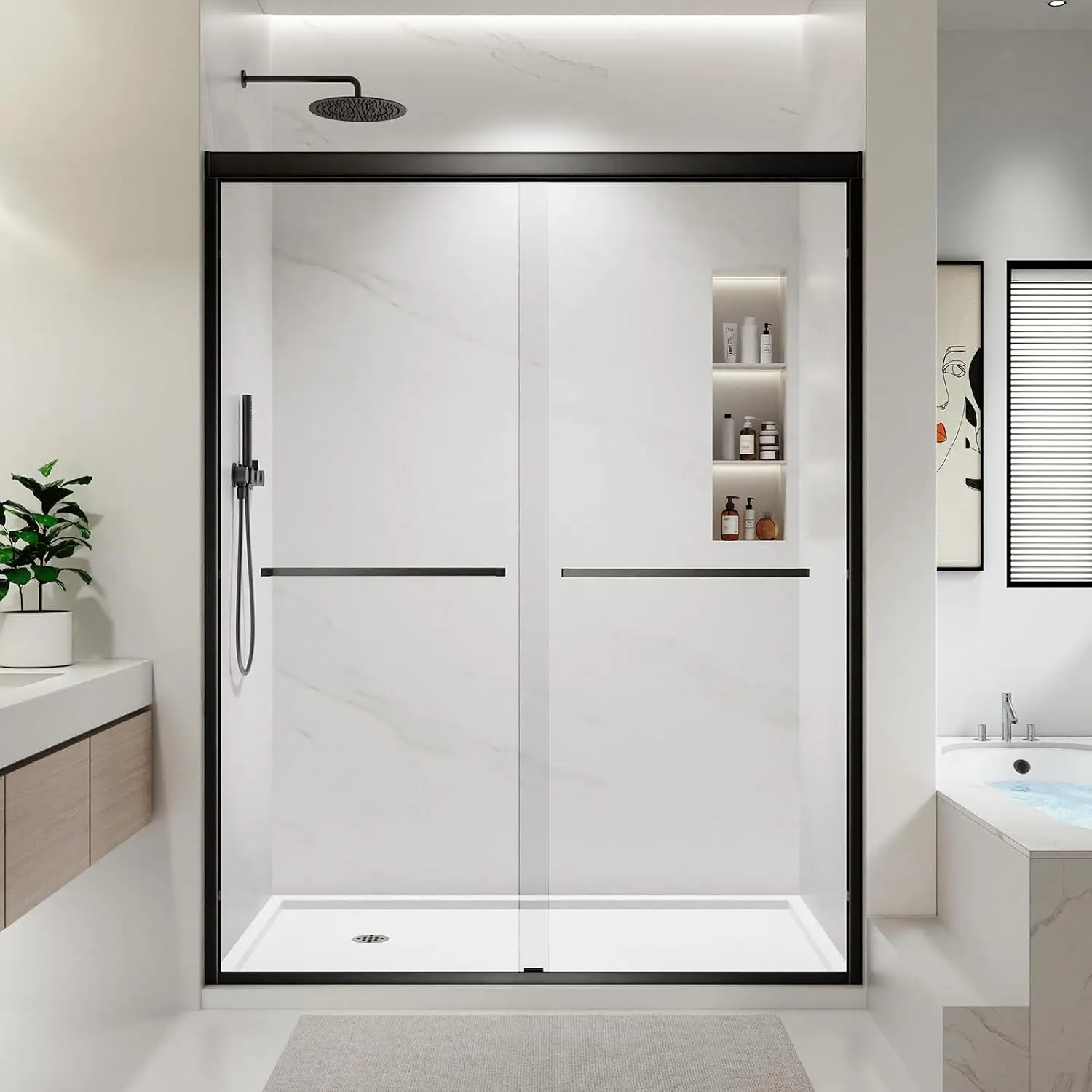 Glass Shower Door 54-60