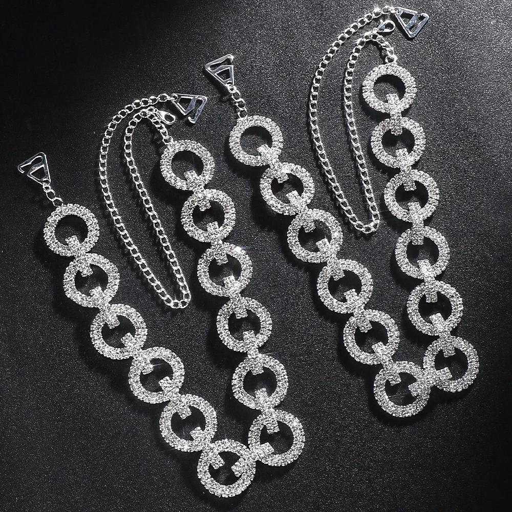 여성용 라인스톤 브라 스트랩, 반짝이는 크리스탈 숄더 - Body Jewelry Hoops 리뷰 및 가격