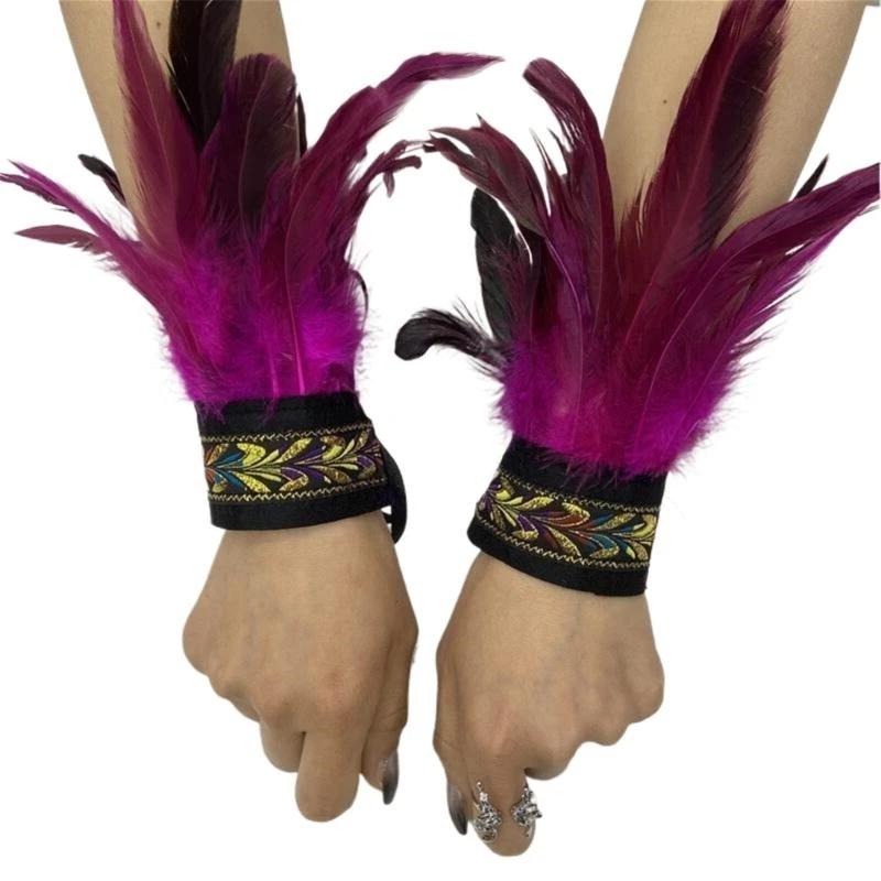 زي الهالوين التنكري أصفاد المعصم أصفاد الذراع القوطية ملابس النساء التأثيرية