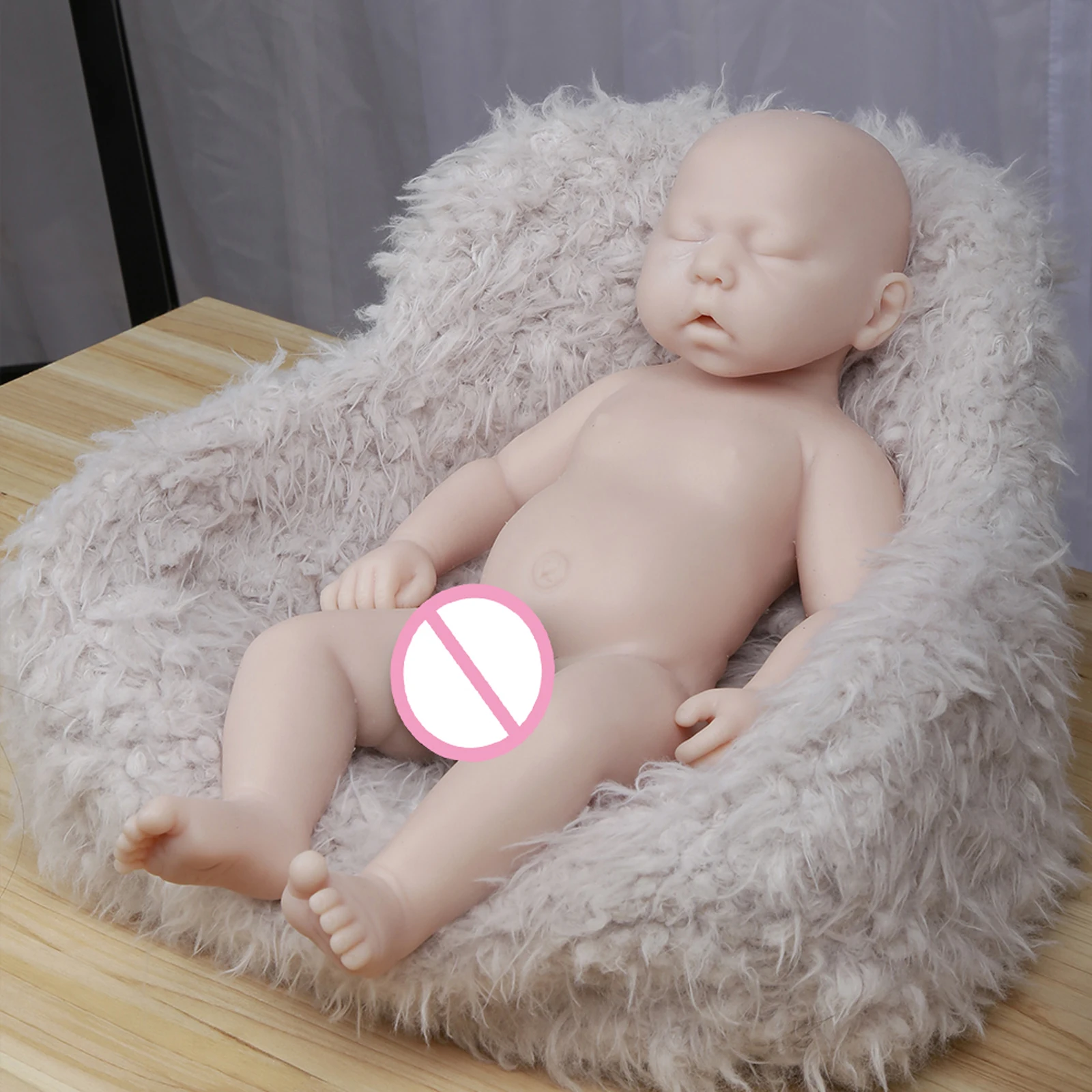 女の子のための完全なシリコーン新生児人形,生まれ変わった人形,白い卵,色なし,DIYギフト,無料の色