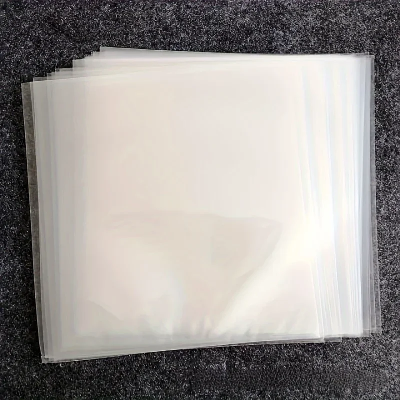 Premium 12-Inch Vinyl Record sleeves,Protective Storage Outer Cover No-Seal Flap Design,Open-End for Easy Access & Protection