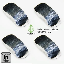 99,995% reinheit 5g 10g 20g 50g 100g Indium metall Element 49 Indium Barren Indium block