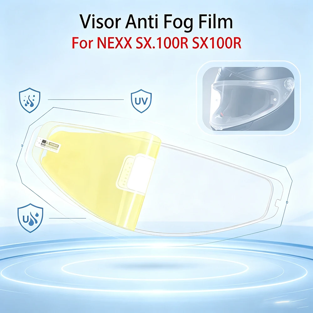Anti-fog Sticker For NEXX SX.100R SX100R Mtorcycle Helmet Visor Anti Fog Film Anti-fog Insert Sticker Accessories