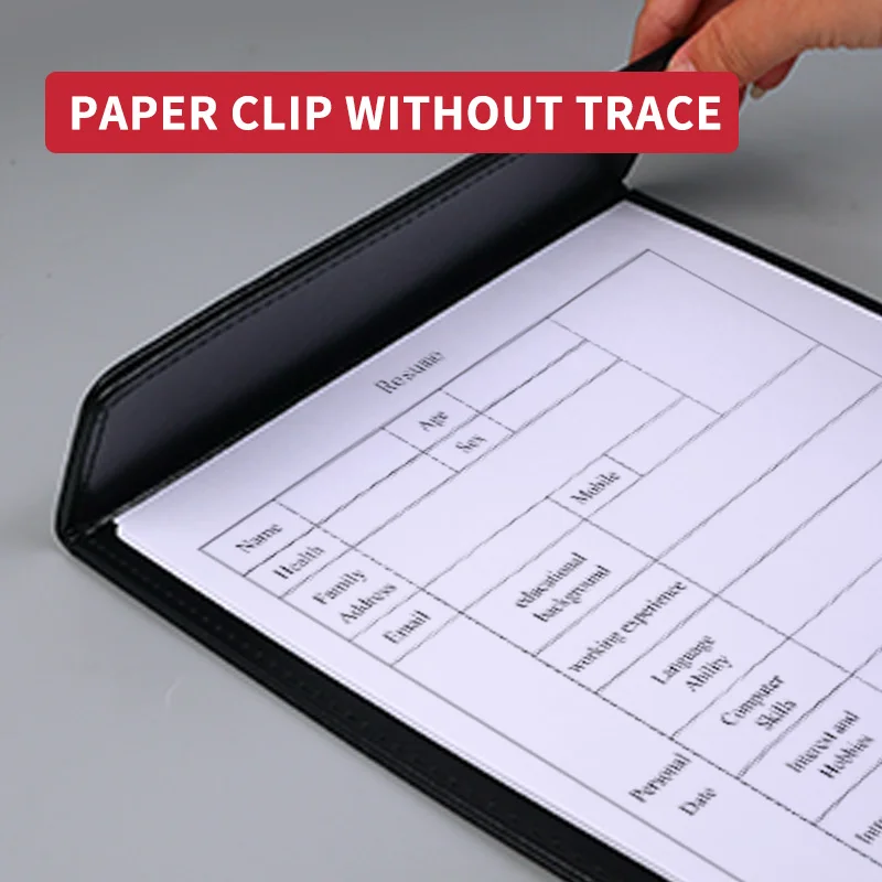 Huajie 1 لوح قص مغناطيسي من جلد البولي يوريثان عالي الجودة مقاس A4 - لوح كتابة بحجم قياسي بسمك 5 مم مع حزام مغناطيسي آمن للمكتب والمؤتمرات والاستخدام المنزلي (أسود/أحمر)، أدوات مكتبية |   المظهر المهني |   إغلاق مغناطيسي