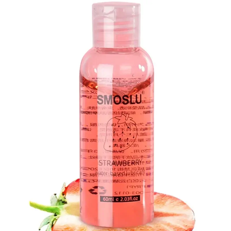 SMOSLU Oral Lubricant for Sex Strawberry Anal Lubricants for Session Contact Personal Lubricant Water-based