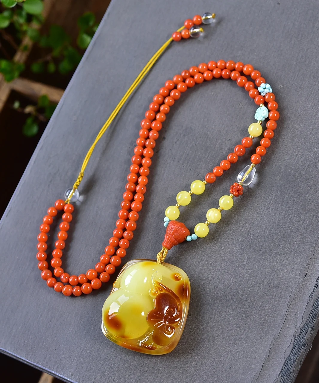 العنبر الأصفر الطبيعي القرع قلادة العنبر الأصفر النساء الرجال 39,36,15 مللي متر مجوهرات الريكي حجر بورما AAAAAAA