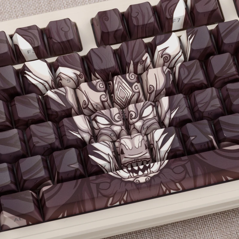 

Wooting60he /68/75/87 Black Dragon 134 Keyboard Keycaps Set Custom Cherry Profile Keycap PBT Artisan Mechanical Keyboard Gamer