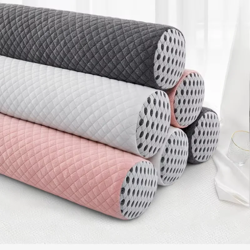 Подушка из гречневой ткани с круглым вырезом, поддержка шеи, подушка для шеи, гречневые корпуса, наполнитель, подставка для прохладного сна, поддержка шеи 43x10 см