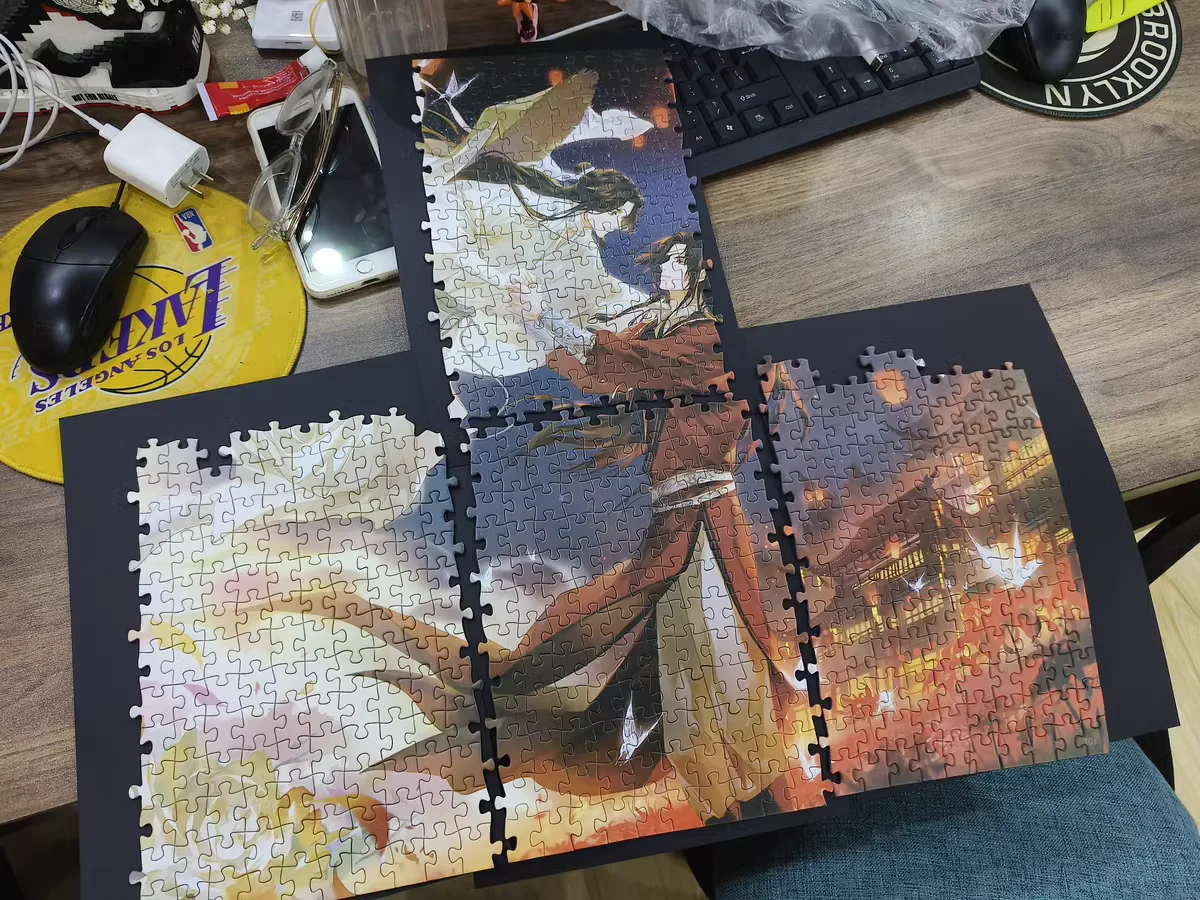 1000 pezzi di benedizione ufficiale celeste puzzle Xie Lian Hua Cheng assemblaggio puzzle figura scrivania decorazione ornamento collezione regalo