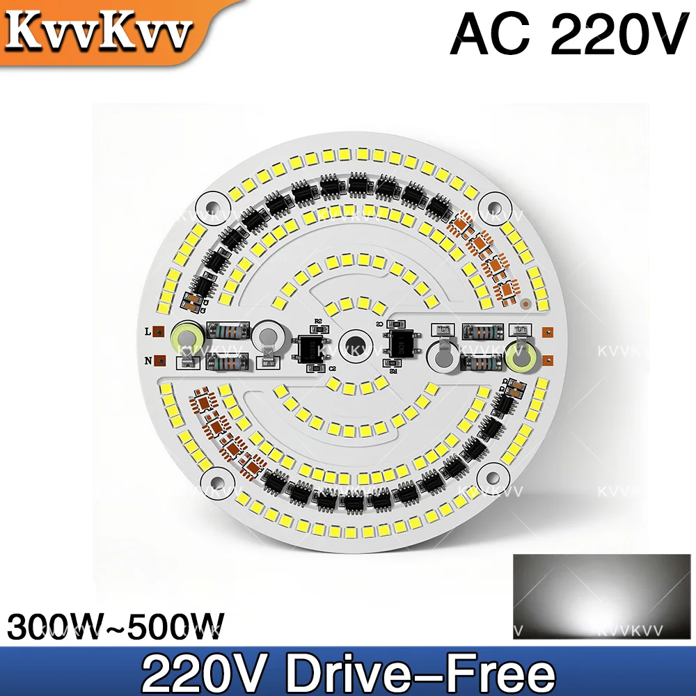 

AC220V светодиодная световая пластина высокой яркости 300 Вт 500 Вт полная мощность умный драйвер микросхемы SMD2835 панель дверного источника для лампы DIY замена лампы