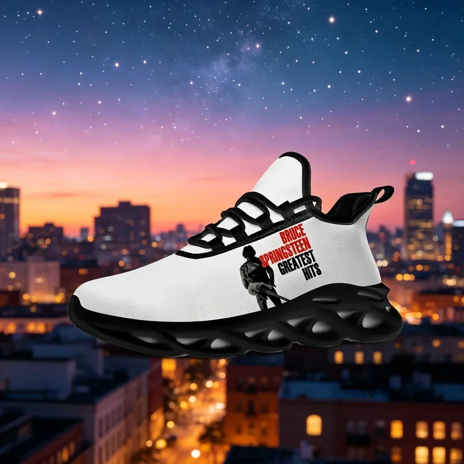 

Born To Run Full Print Sports Sneakers, Unisex Daily Walking Shoes, Breathable Soft Canvas Upper, Non-slip Durable Street Casual