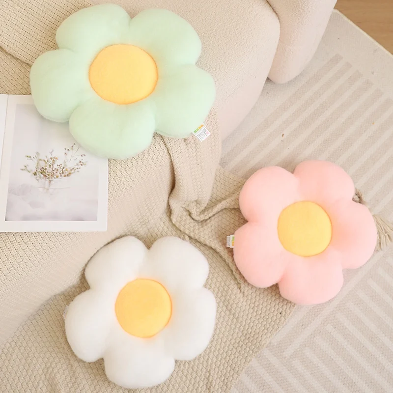 Colorful Moon Flower Rainbow Star Plush Pillows Lovely Soft Stuffed Cartoon Homedecor Cushion For Birthday Christmas Gift