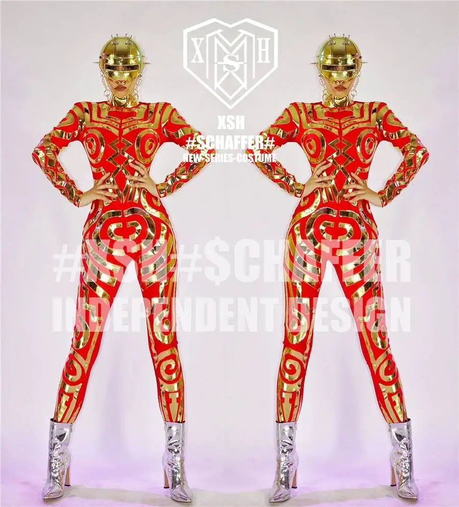 

Bar Heart Set Wisdom SCHAFFER GOGO Men's And Women's Golden Totem High Altitude DS Performance Dress Rivet Halloween