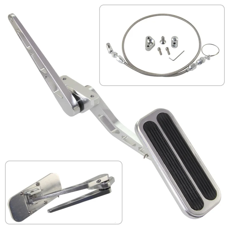

Stainless Steel 36" Throttle Gas Cable & Aluminum Pedal + Adapter For Chevy LS1 5.7L 97-04& LS1 4.8L/5.3L/6.0L Engine 99-07