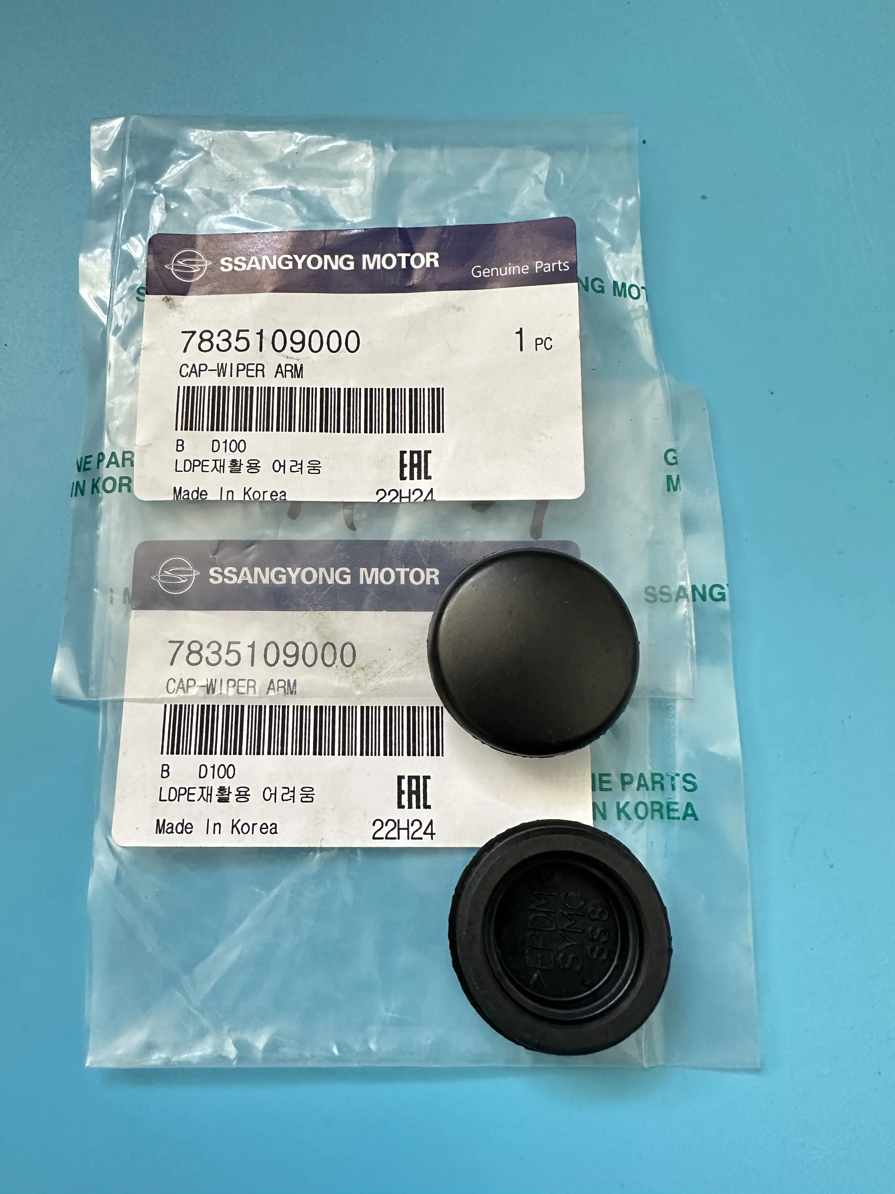 2PC Genuine Wiper Arm Cap 7835109000 For Ssangyong Actyon Kyron Rexton Actyon Sports Korando Tivoli/XLV