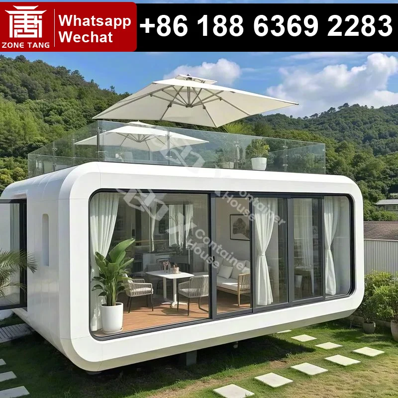 

Booth Villa House Container House Prefabricated Home Snack Street Modular Homes And Prices Apple Capsule House Prefab Tiny House
