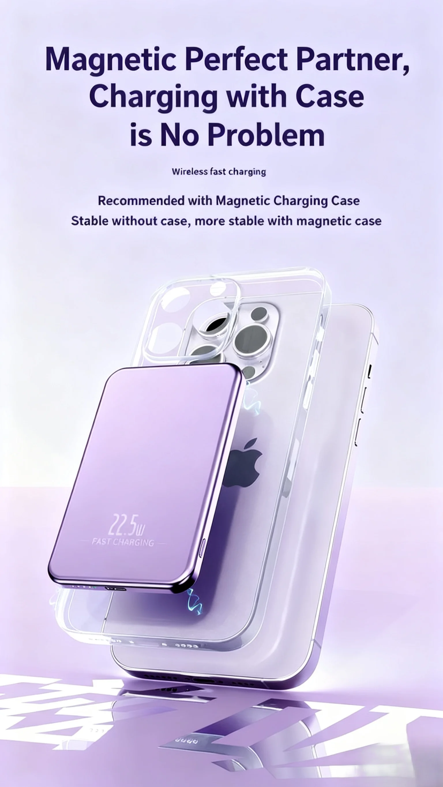 New Slim Magnetic Wireless Power Bank 10000mAh For Magsafe Fast Charge Portable External Battery For IPhone 17 16  15 Samsung