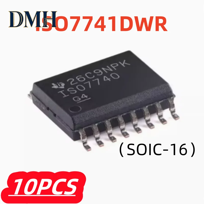 

10 шт./лот, 100% новый чип ISO7741DWR SOIC-16 ISO7741, оригинальная микросхема