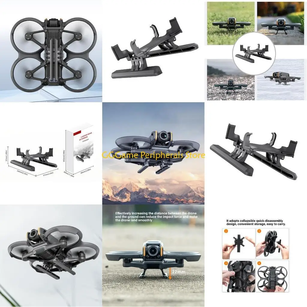 

U55B Shock Resistant Foldable Support Extender Stand for Avata 2 Quadcopter Easy Storage Photographer Improved