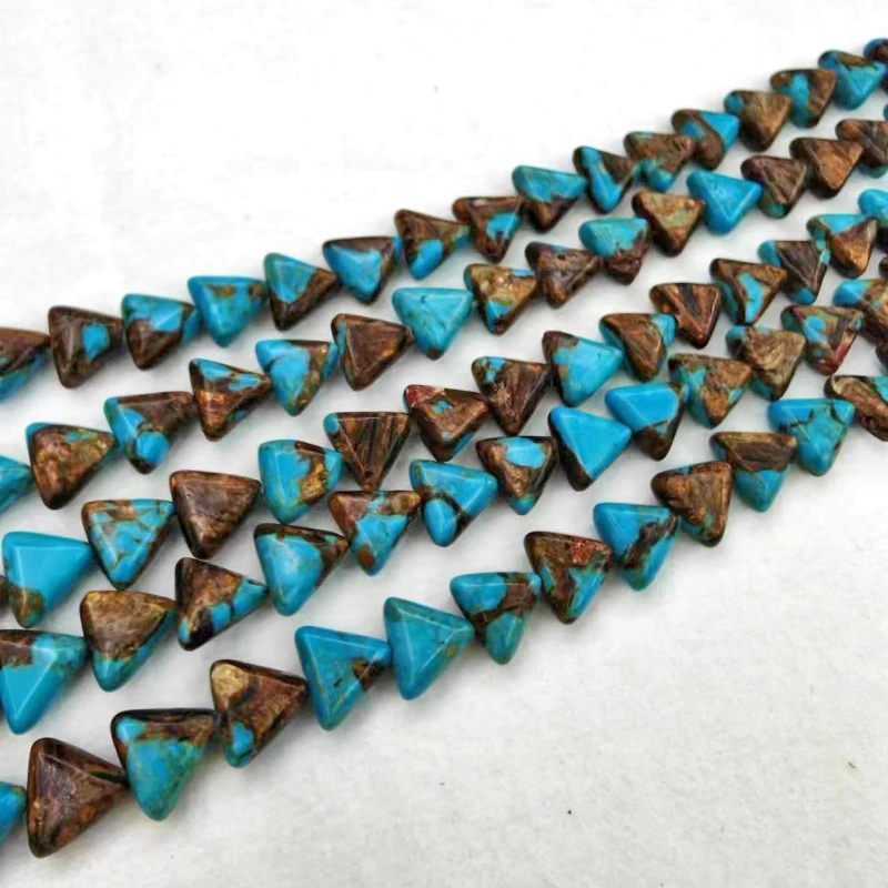 New Emperor Stone Triangle Loose Bead Beading Diy Bracelets Necklaces Key Chain Jewelry Accessory Wholessale