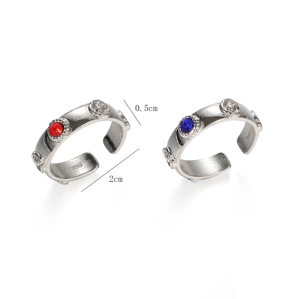 Vintage Geschnitzter Offener Ring mit Nischendesign, Verstellbarer Punk-Stil Paarring, Personalisierte Schmuckdekoration Geschenk – Detail 3