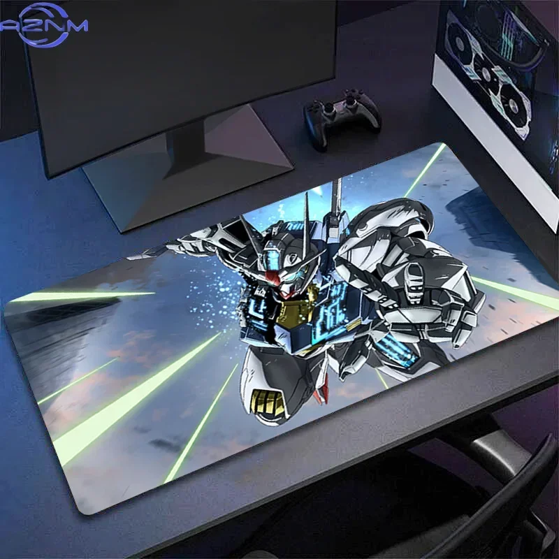 E-sports Gamer Gundam Aerial Mechanical Warrior Mouse Pad, Rubber Keyboard Mousepad, PC Computer Gaming Desk Mat