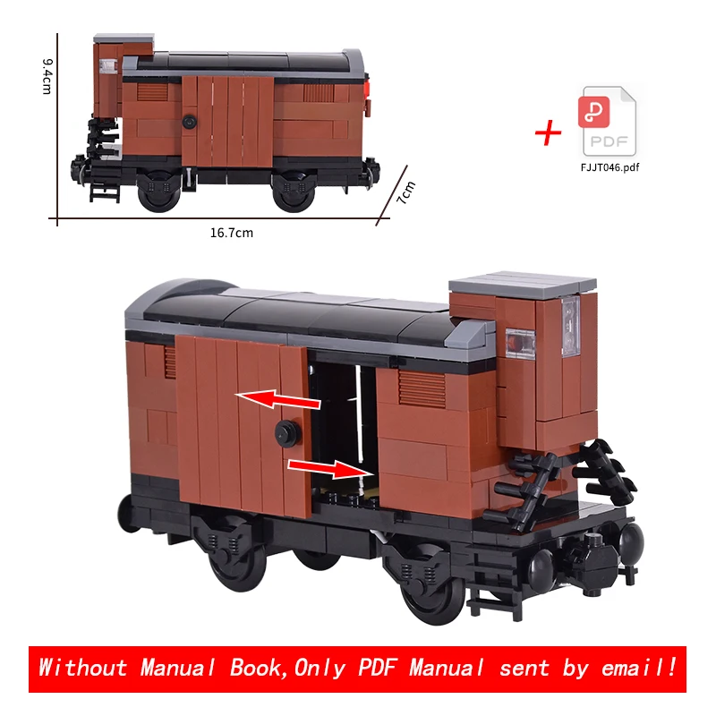 MOC Creative Expert Creative City Box truck with mobilization cab Brick Block Children's DIY Toy Gifts