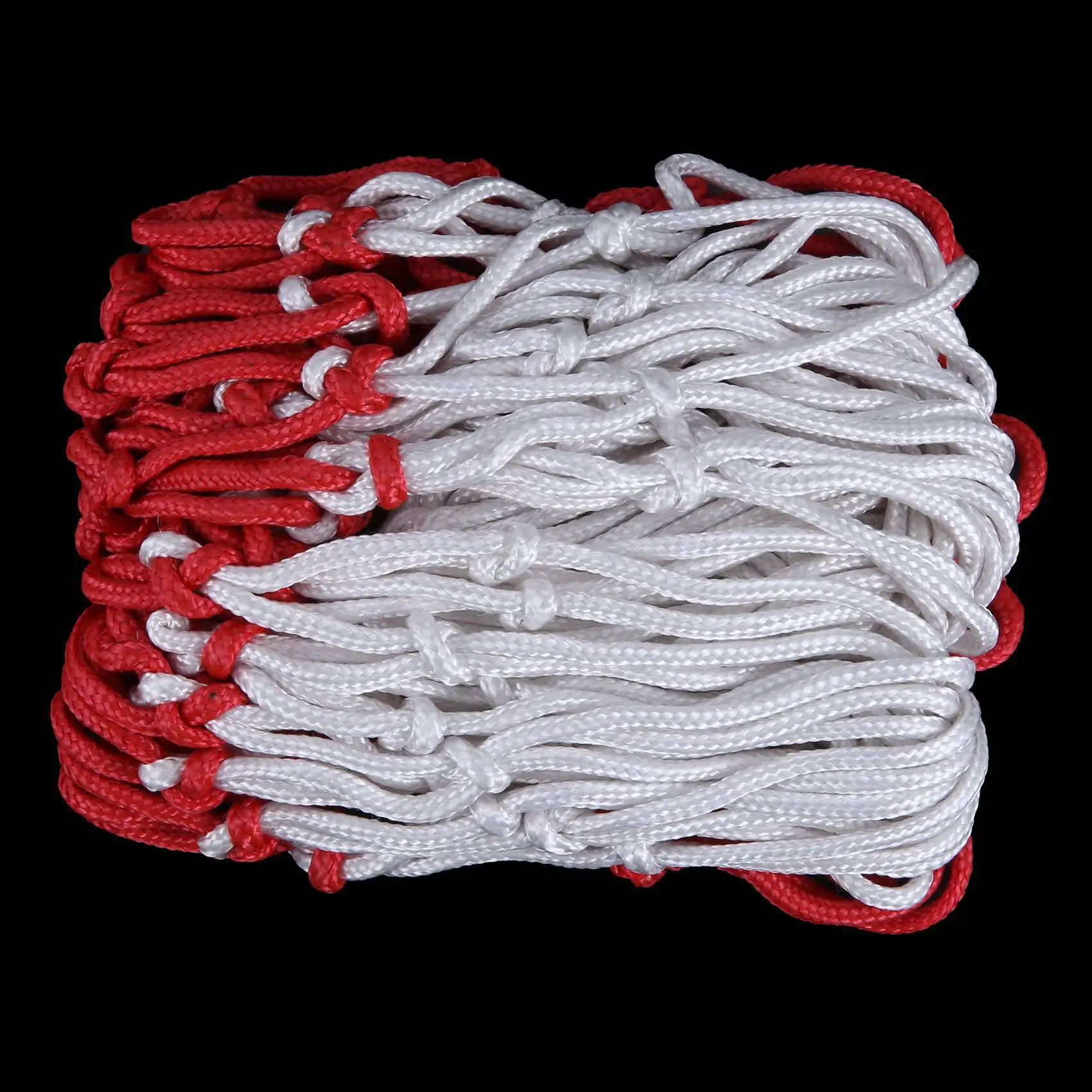 B93B-4 Stück professionelles, robustes Basketballnetz, passend für Standard-Innen- oder Außenfelgen – Weiß, 12 Schlaufen