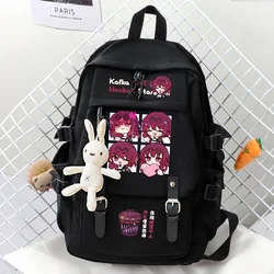 Mochila Game Hannkai: スターレールスクールバッグ,10代の学生向けのバックパック,カジュアルなショルダーストラップ付きのトラベルバッグ,ギフト