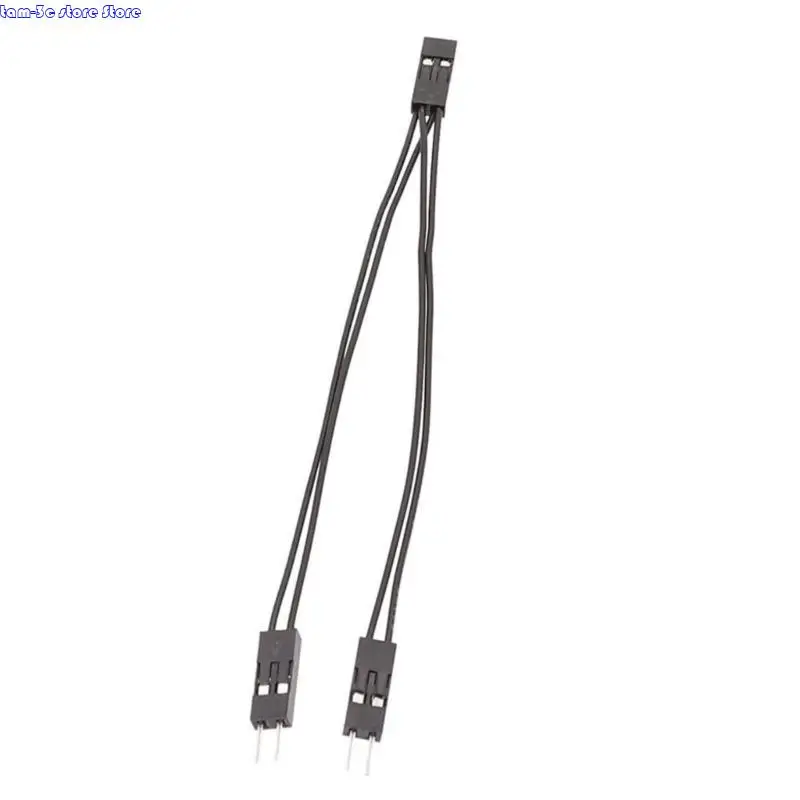 D0UA 2.54 มม. 2pin ตัวเมียกับลวดจัมเปอร์ตัวผู้สองตัวสำหรับการเชื่อมโยงส่วนประกอบอิเล็กทรอนิกส์