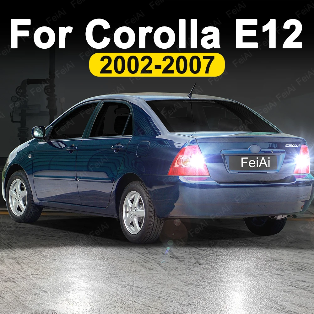 For Toyota Corolla E120 LED Reverse Lights 2002 2003 2004 2005 2006 2007 Corolla Accessories Reversing Back Up Light Backup Bulb