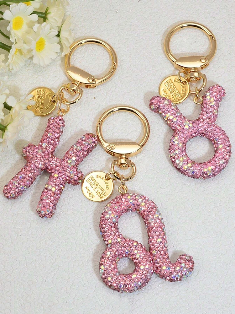 Mode und kreative Sternbild mit Diamanten Schlüsselanhänger 2025, neues, fortschrittliches, exquisites Taschenanhänger-Accessoire ﻿ ﻿