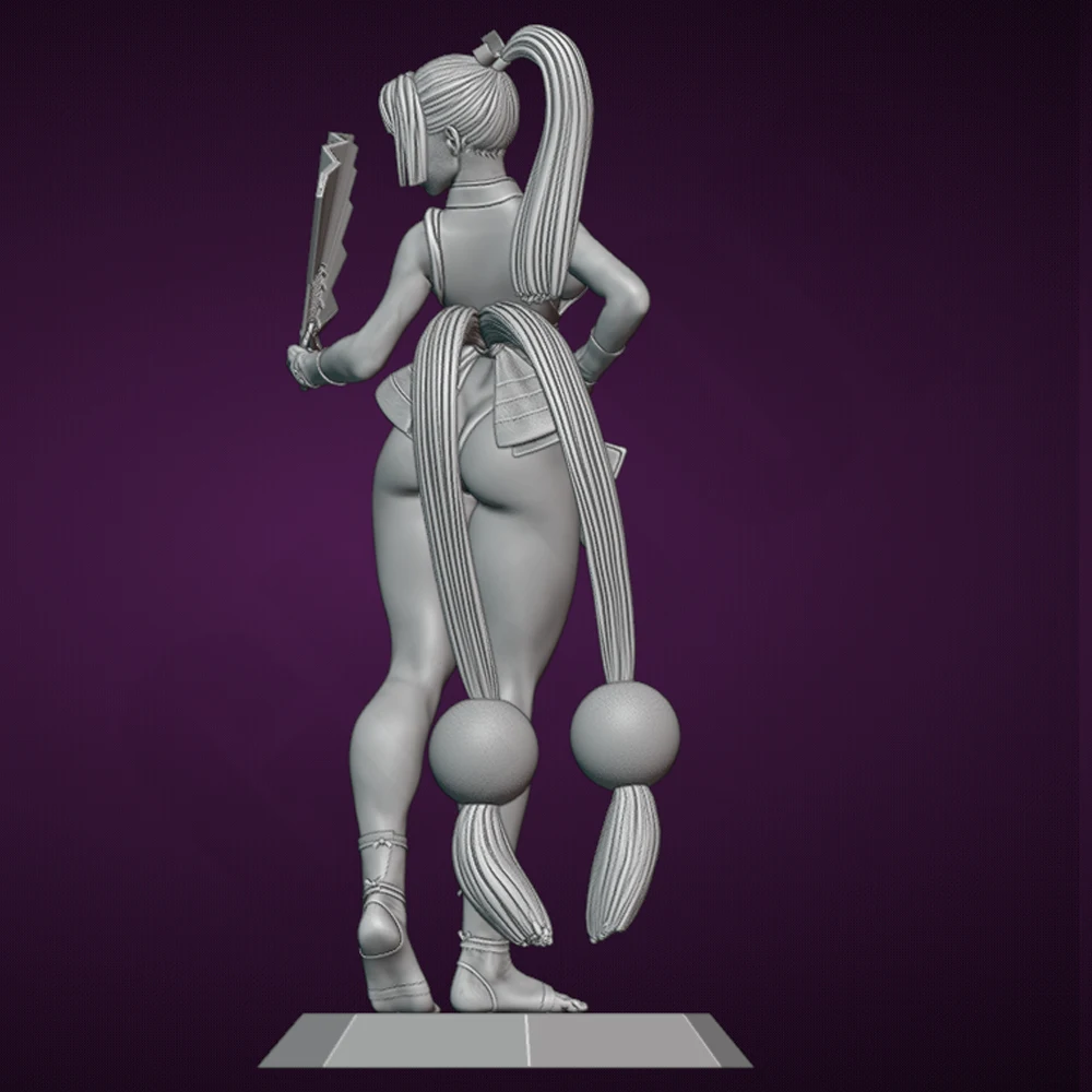 1/24 3d Printing Model Kit Beauty Sexy Fighting Girl Anime Figure Model Kit DIY Miniature Reduction Statue Unpainted Toys - view 4