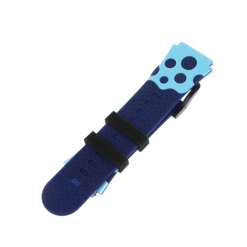 573A Sport Watch Band Adjustable Silicone Strap for Kid Phone Watches - Waterproof Replacement Wristwatch Bracelet 16/20mm