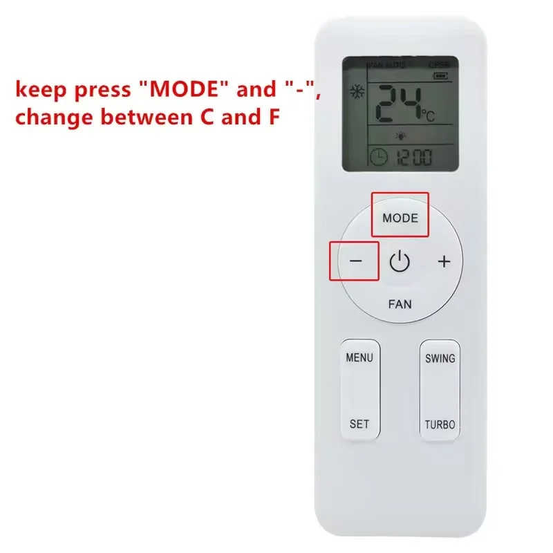 

Brand New YAY1FF Universal Air Conditioner Remote Control Compatible with Gree Models YAY1F1 YAY1F2 GWC12AAC-D3NNA1D/I GWC18AAD