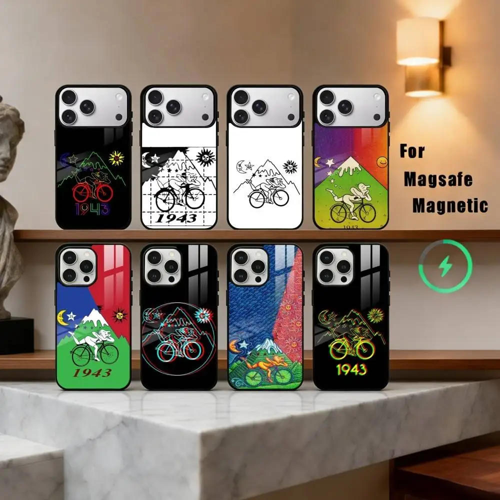 

LSD-Albert H-Hofmann - B-Bicycle Day Phone Case For iPhone 17,16,15,14,13,12,Plus,Pro,Max for Magsafe Magnetic Wireless Charging