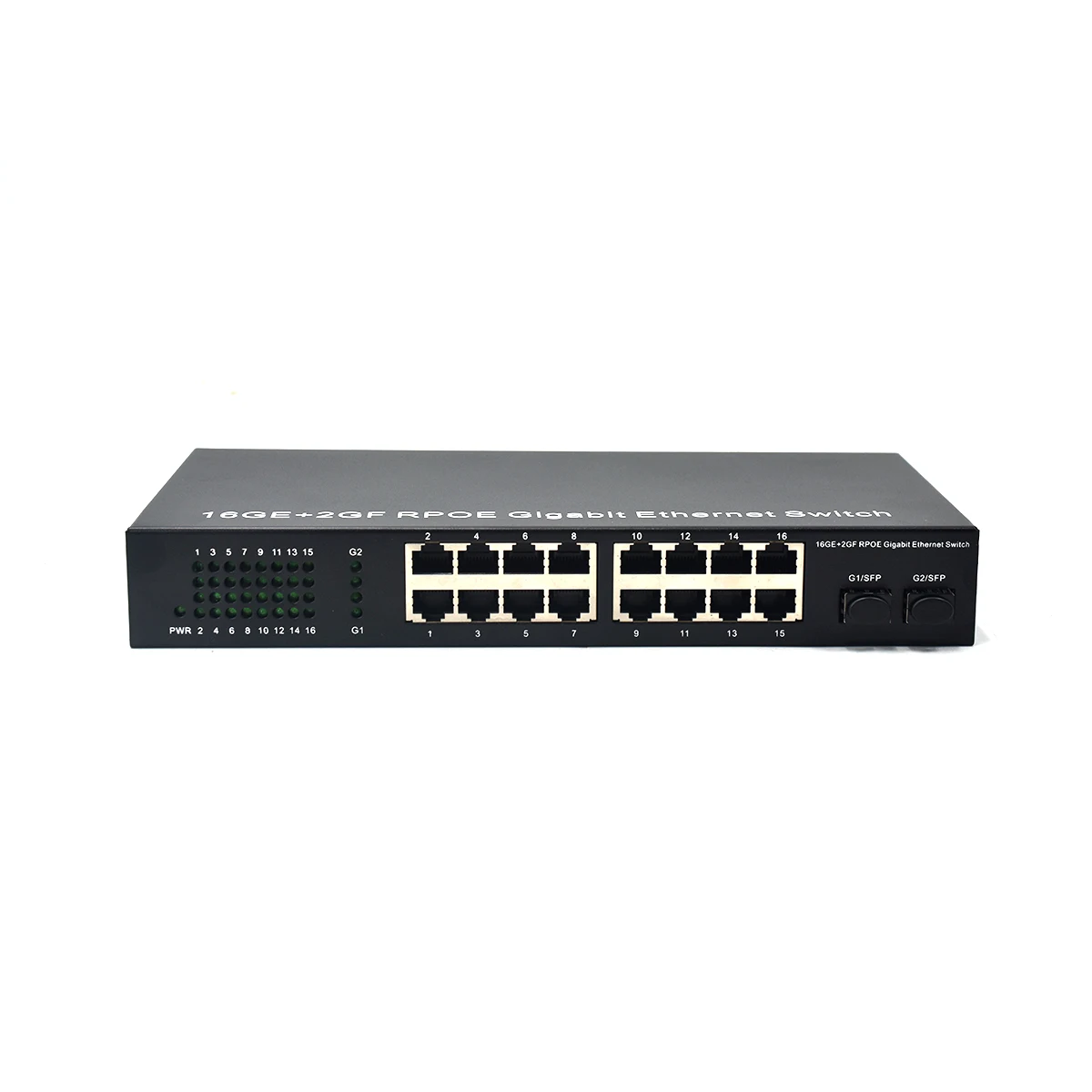 16 Port 10/100/1000M Reverse POE with 2 Gigabit SFP port LAN Reverse POE Switch